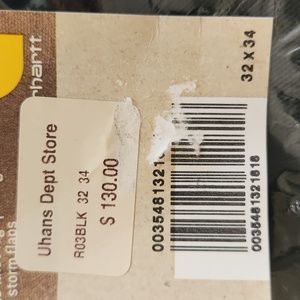 Carhartt bib overalls, 32x34 black